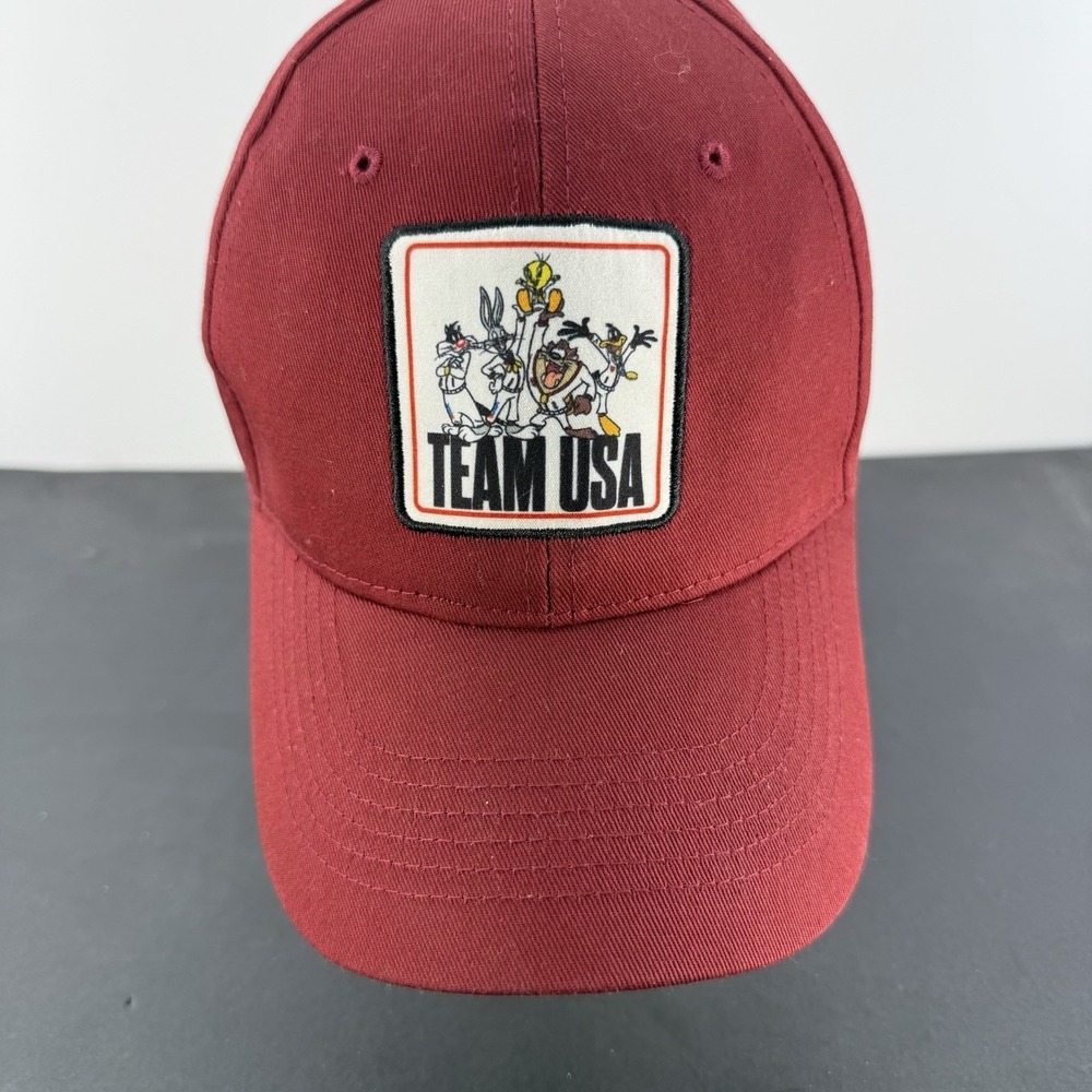 Looney Tunes Team USA Olympics Hat Cap Snap Back Red Dad OSFM